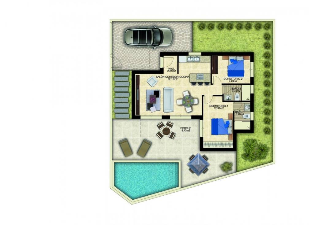 For sale - Detached Villa - Guardamar & Vega Baja - Benijofar