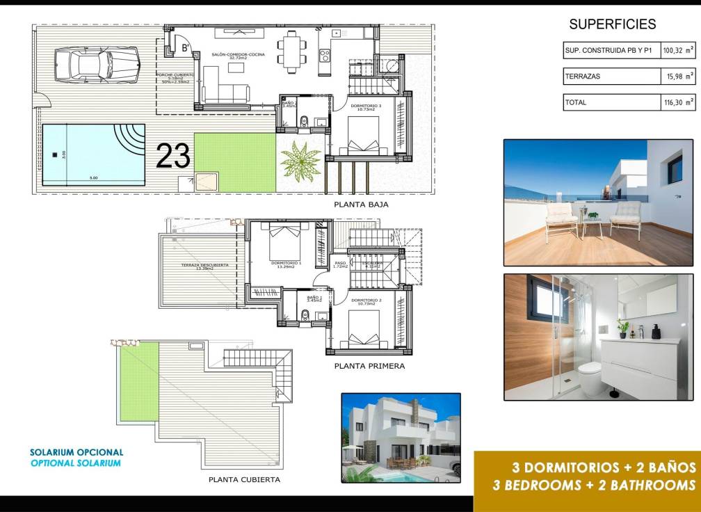 For sale - Detached Villa - Guardamar & Vega Baja - Vistabella Golf