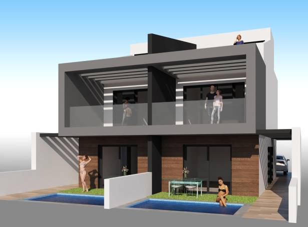 Semi Detached / Linked Villa - For sale - San Javier & San Pedro Del Pinatar - RIB INM AP SDV 3B 