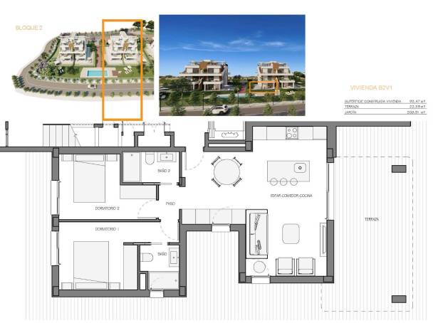 For sale - Apartment - Fuente Alamo - Hacienda del Alamo
