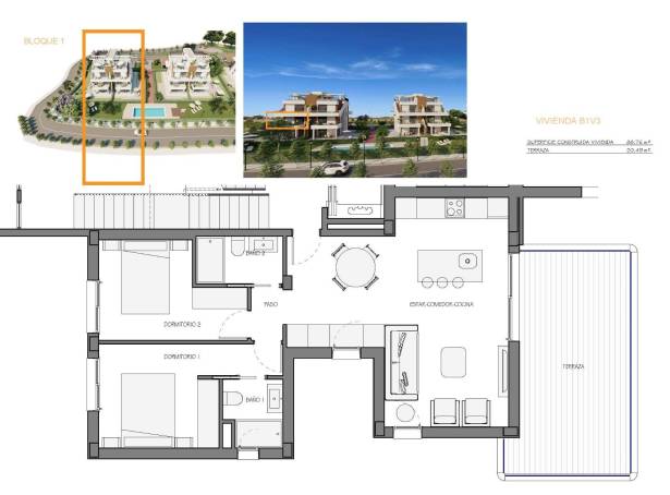 For sale - Apartment - Fuente Alamo - Hacienda del Alamo