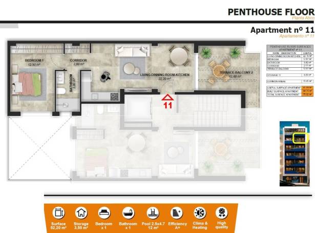 For sale - Penthouse - Torrevieja - Playa del Acequión