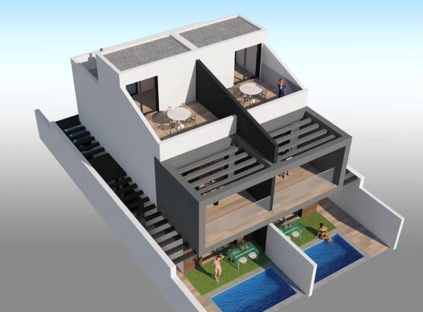 For sale - Semi Detached / Linked Villa - San Javier & San Pedro Del Pinatar - Santiago De La Ribera