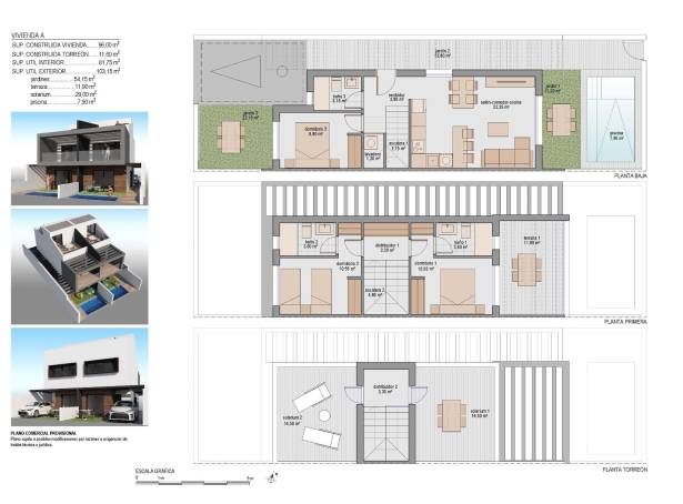 For sale - Semi Detached / Linked Villa - San Javier & San Pedro Del Pinatar - Santiago De La Ribera
