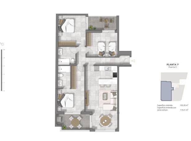 For sale - Apartment - Guardamar del Segura - Pueblo
