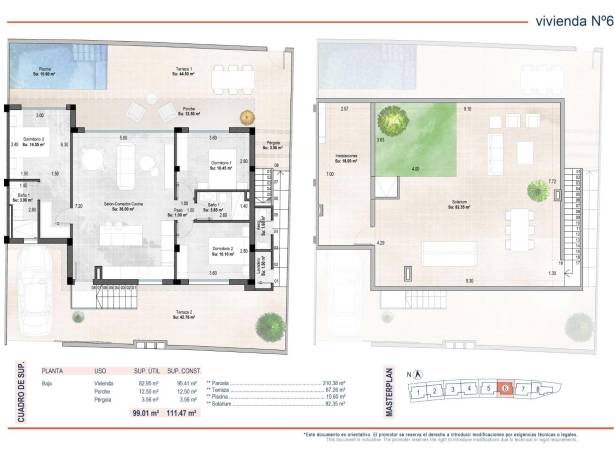 For sale - Semi Detached / Linked Villa - San Javier & San Pedro Del Pinatar - Sucina