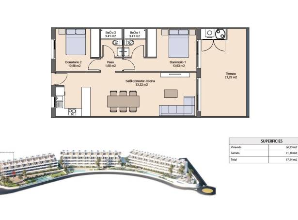 For sale - Apartment - Finestrat & Sierra Cortina