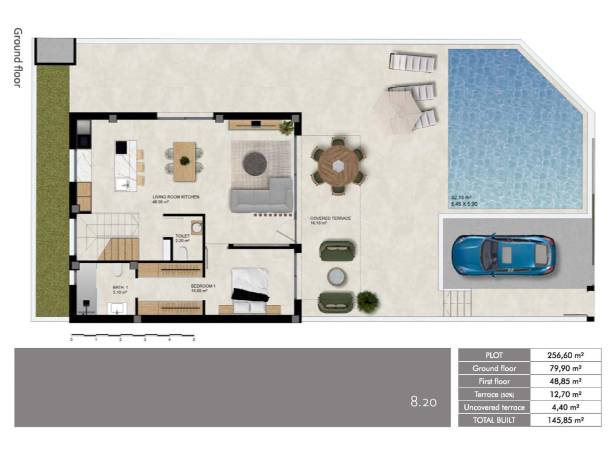 For sale - Semi Detached / Linked Villa - Guardamar & Vega Baja - Dolores