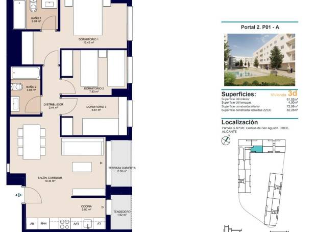 For sale - Apartment - Alicante - San Agustín