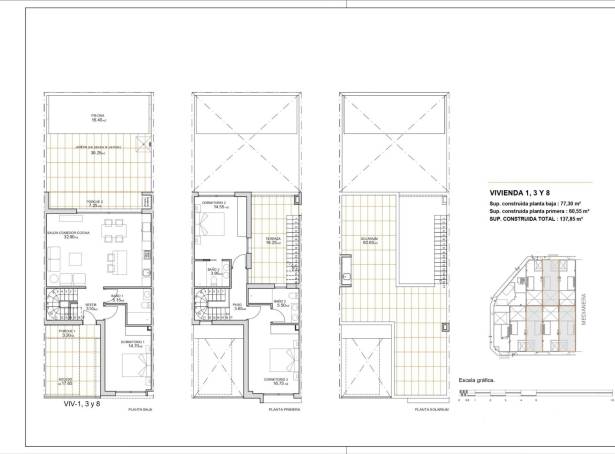 For sale - Semi Detached / Linked Villa - San Javier & San Pedro Del Pinatar - San Javier Town