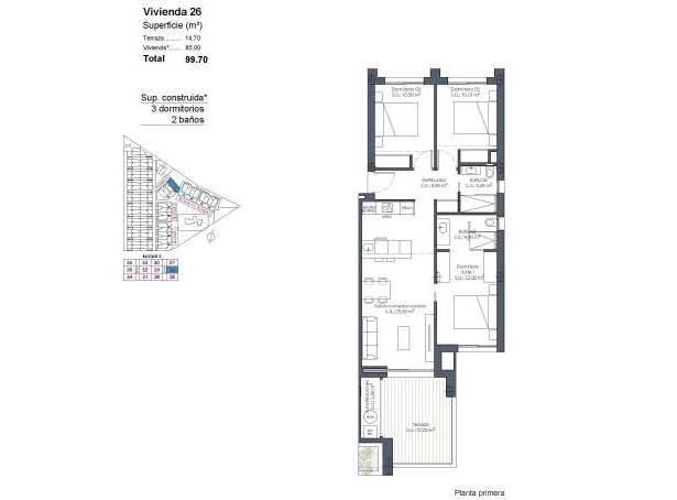 For sale - Apartment - Los Alcazares - Serena Golf Resort