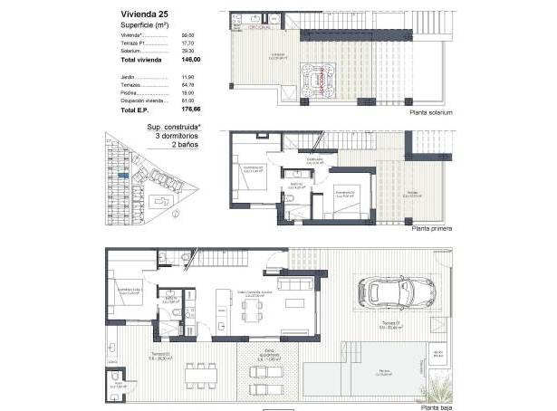 For sale - Semi Detached / Linked Villa - Los Alcazares - Serena Golf Resort