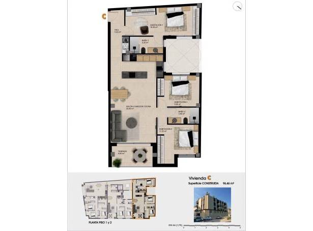 For sale - Penthouse - Catral - pueblo