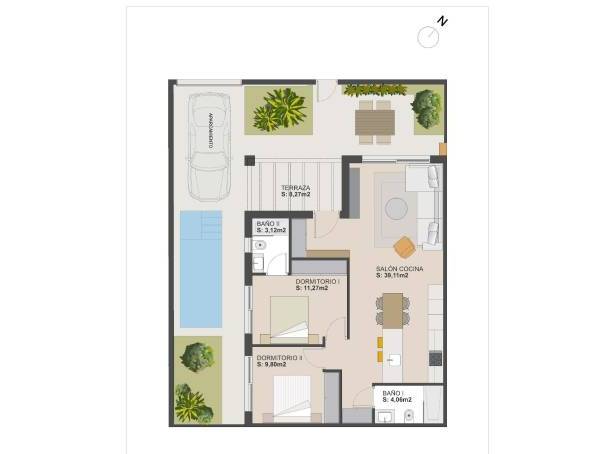 For sale - Semi Detached / Linked Villa - San Javier & San Pedro Del Pinatar - El Alba Resort