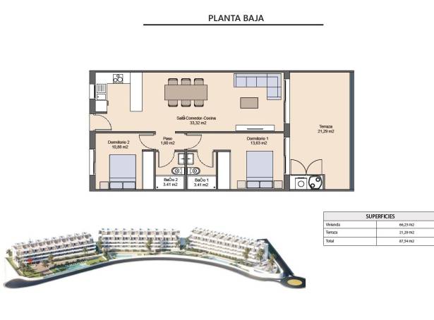 For sale - Apartment - Finestrat - Finestrat Village & Sierra Cortina