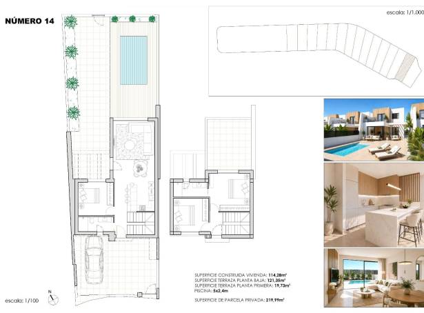 For sale - Semi Detached / Linked Villa - Los Alcazares - Santa Rosalia Lake Resort