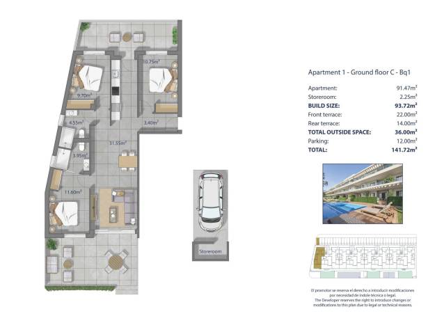 For sale - Apartment - Los Alcazares - Los Narejos-punta Calera