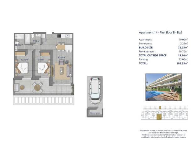 For sale - Apartment - Los Alcazares - Los Narejos-punta Calera