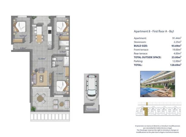 For sale - Apartment - Los Alcazares - Los Narejos-punta Calera