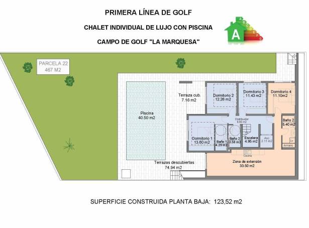 For sale - Detached Villa - Guardamar & Vega Baja - La Marquesa Golf