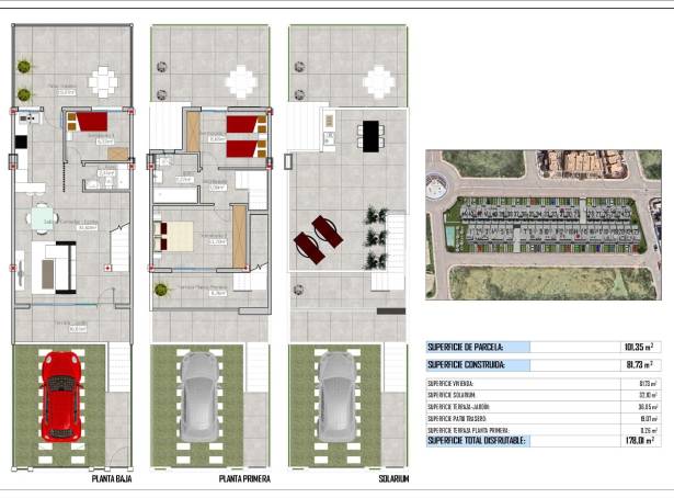 For sale - Semi Detached / Linked Villa - Guardamar & Vega Baja - Cox