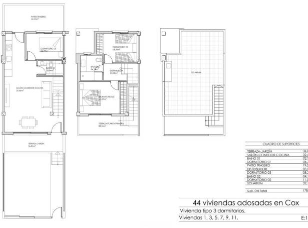 For sale - Semi Detached / Linked Villa - Guardamar & Vega Baja - Cox