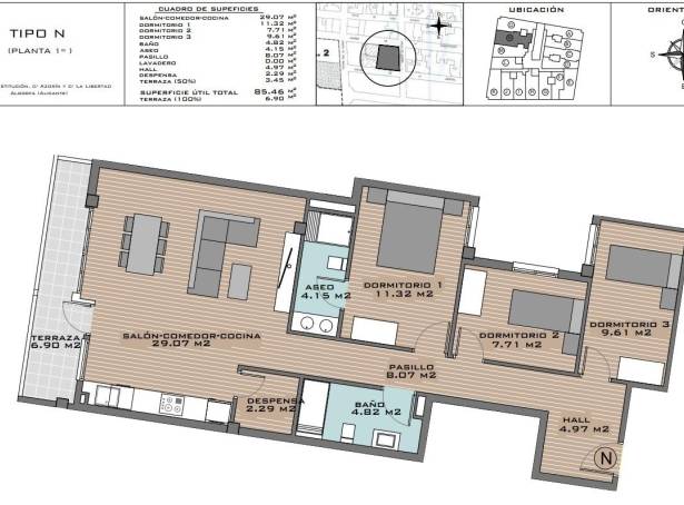 For sale - Apartment - Guardamar & Vega Baja - Algorfa