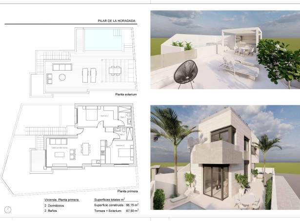 For sale - Top Floor Bungalow - Pilar De La Horadada - Pilar De La Horadada 