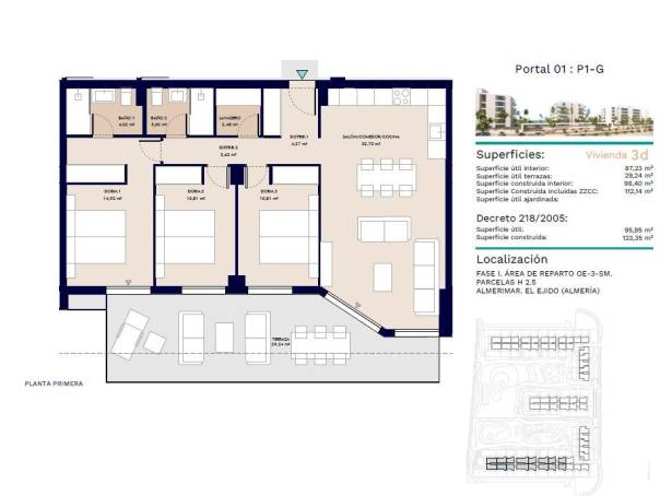 For sale - Apartment - Almeria City - Almerimar