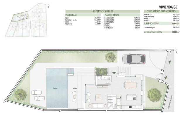For sale - Semi Detached / Linked Villa - Orihuela Costa - Villamartin