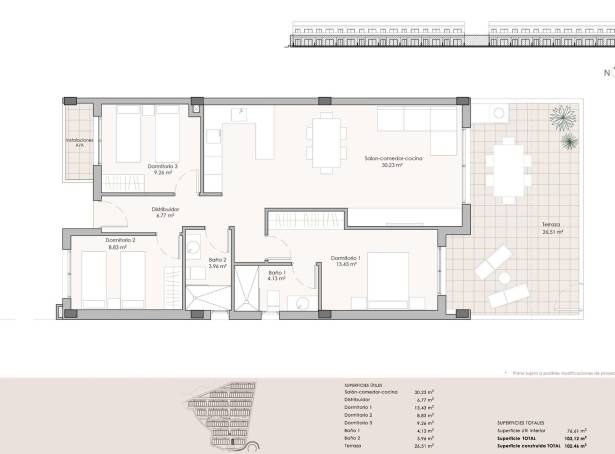 For sale - Ground Floor Bungalow - Pulpi - Aguilon Golf 