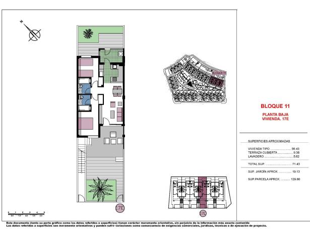 For sale - Bungalow - Pilar de La Horadada - Mil Palmeras