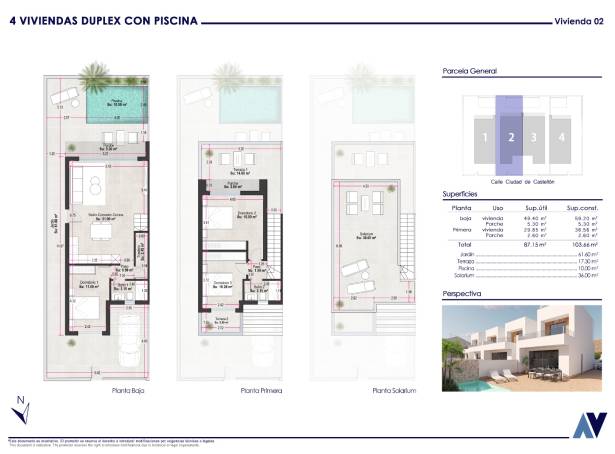 For sale - Semi Detached / Linked Villa - Pilar De La Horadada - El Mojon