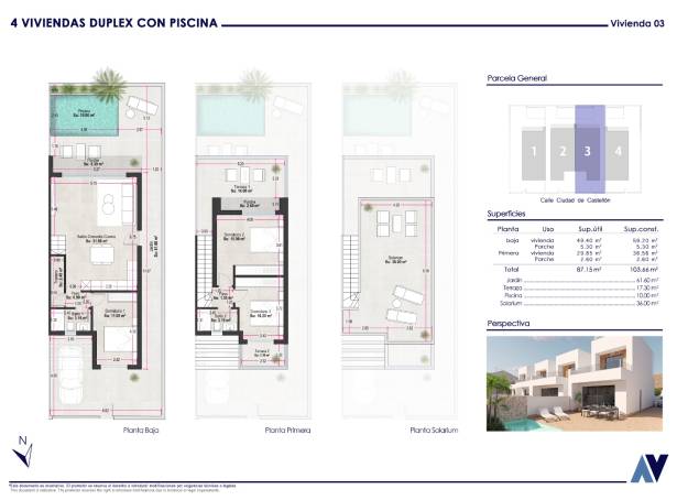 For sale - Semi Detached / Linked Villa - Pilar De La Horadada - El Mojon